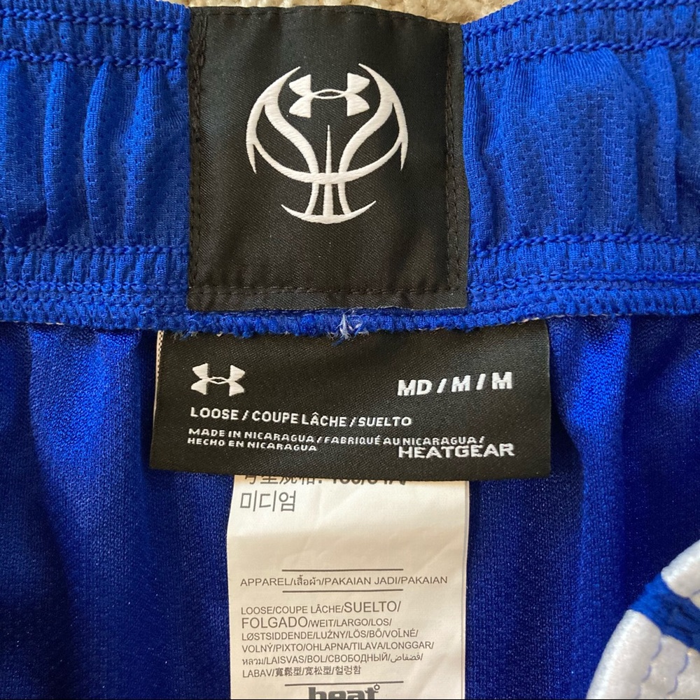 Under Armor Royal Blue Basketball Shorts Medium - Picture 3 of 7